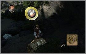 11 - w zatoczce, po uzupełnieniu dziury w ścieżce kamieniem - Rozdział 2 | Skarby | Opowieści z Narnii Książę Kaspian - Opowieści z Narnii: Książę Kaspian - poradnik do gry