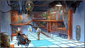 Wróć do laboratorium (kursor kierunkowy po prawej), gdzie udaj się na zaplecze (w głąb pomieszczenia) - Rozdział 6 - Dan (1) | Opis przejścia The Next Big Thing - The Next Big Thing - poradnik do gry