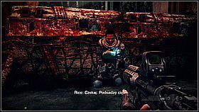 Skręć do budynku po lewej [1] i wejdź na krawędź razem z Rico (KÓŁKO gdy kolega zaoferuje pomoc) - Rozkaz ewakuacji (2) | Opis przejścia Killzone 3 - Killzone 3 - poradnik do gry