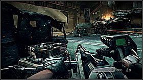 Zlikwiduj wroga z rakietnicą na moście i trzech wrogów na budynku po prawej (możesz zwalić na nich sufit, celuj w kolumny) - Rozkaz ewakuacji (2) | Opis przejścia Killzone 3 - Killzone 3 - poradnik do gry