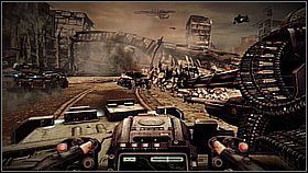 Gdy wyjedziesz na otwartą przestrzeń przygotuj się na walkę z czołgami - Ewakuacja z Pyrrus (1) | Opis przejścia Killzone 3 - Killzone 3 - poradnik do gry