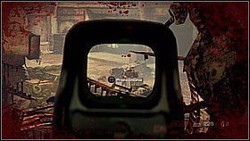 Jeśli gracz na niższych poziomach trudności użyj karabinu stacjonarnego do wybicia wrogów na ulicy - Ewakuacja z Pyrrus (1) | Opis przejścia Killzone 3 - Killzone 3 - poradnik do gry