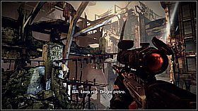 Trzeci snajper jest w budynku po lewej od ostatnich dwóch celów - Ewakuacja z Pyrrus (1) | Opis przejścia Killzone 3 - Killzone 3 - poradnik do gry