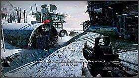 Podążaj dalej, ale uważaj - idąc w stronę tankowca trafisz na silny opór - Mroźne wtargnięcie (1) | Opis przejścia Killzone 3 - Killzone 3 - poradnik do gry