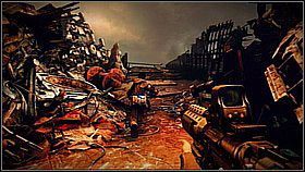 Przejdź wąskimi kładkami, [1] a później pod górę - Skrót przez złomowisko (1) | Opis przejścia Killzone 3 - Killzone 3 - poradnik do gry