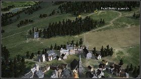 Drugim celem będzie przelecenie nisko nad trzema budynkami wskazanymi przez żółte strzałki [1] - Misja 1 - Phoney War | Opis przejścia | Heroes Over Europe - Heroes Over Europe - poradnik do gry