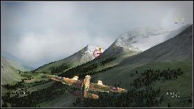 Po dotarciu do Cliffa okaże się, że w okolicy pojawiły się wrogie bombowce Ju 88, które zostaną zaznaczone żółtymi trójkątami - Misja 1 - Phoney War | Opis przejścia | Heroes Over Europe - Heroes Over Europe - poradnik do gry