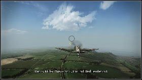 Rozpędź samolot na pasie startowym (strzałka w górę), a następnie zacznij wznosić się w górę [1] (klawisz S) - Misja 4 - Fighter Superiority | Opis przejścia | Heroes Over Europe - Heroes Over Europe - poradnik do gry