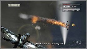 Dlatego w pierwszej kolejności eliminuj te bombowce, które znajdą się najbliżej budynków [1] - Misja 5 - Firestorm | Opis przejścia | Heroes Over Europe - Heroes Over Europe - poradnik do gry