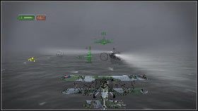 Po zakończeniu pojedynku ponownie zacznij lecieć w stronę żółtej strzałki [1] - Misja 8 - Operation Cerberus | Opis przejścia | Heroes Over Europe - Heroes Over Europe - poradnik do gry