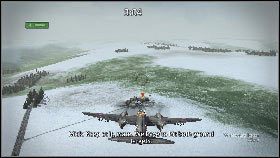 Najpierw skieruj się nad zaznaczony markerem skład amunicji i ostrzelaj go z karabinów oraz rakiet albo zrzuć na niego bomby [1] - Misja 11 - Operation Jericho | Opis przejścia | Heroes Over Europe - Heroes Over Europe - poradnik do gry