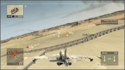 W pewnej chwili dostaniesz ostrzeżenie o zbliżających się bombowcach - Misja 2- Adler | Opis przejścia | Tom Clancys H.A.W.X. - Tom Clancys H.A.W.X. - poradnik do gry