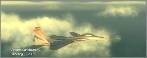 Miejsce akcji: Morze Karaibskie - Misja 5- OFF certification | Opis przejścia | Tom Clancys H.A.W.X. - Tom Clancys H.A.W.X. - poradnik do gry