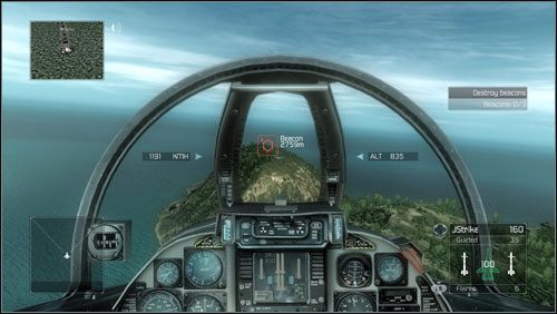 Po jakimś czasie dotrzesz do poszukiwanej wyspy - Misja 9- Stiletto | Opis przejścia | Tom Clancys H.A.W.X. - Tom Clancys H.A.W.X. - poradnik do gry