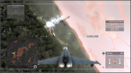 W trakcie misji pojawi się kilka wrogich patrolów - Misja 15- Thunderbolt | Opis przejścia | Tom Clancys H.A.W.X. - Tom Clancys H.A.W.X. - poradnik do gry