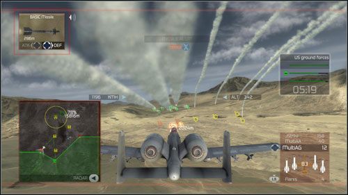 Siły sojusznicze podzielone są na kilka grup - Misja 17- Javelin | Opis przejścia | Tom Clancys H.A.W.X. - Tom Clancys H.A.W.X. - poradnik do gry