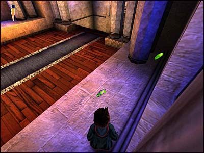 Poziom energii głównego bohatera to błyskawica w prawym górnym rogu - Harry Potter i Kamień Filozoficzny - poradnik do gry