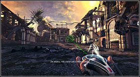 Gdy i ten wyleci w powietrze, dołącz do robota na ziemi i w jego towarzystwie kontynuuj wyprawę - Akt II - Rozdział 2 | Opis przejścia Bulletstorm - Bulletstorm - poradnik do gry