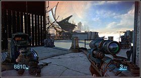 W chwili, gdy ostatnia głowa eksploduje, przejdź w kierunku budynków, na których przed momentem stacjonowali wrogowie - Akt III - Rozdział 1 (1) | Opis przejścia Bulletstorm - Bulletstorm - poradnik do gry