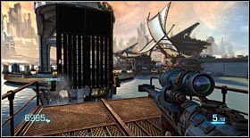 Gdy most zostanie opuszczony, obniż jego drugą połowę używając smyczy i przejdź dalej - Akt III - Rozdział 1 (1) | Opis przejścia Bulletstorm - Bulletstorm - poradnik do gry