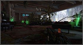 Skorzystaj z jego usług i przebiegnij przez długi korytarz z wielkimi oknami po lewej - Akt III - Rozdział 1 (2) | Opis przejścia Bulletstorm - Bulletstorm - poradnik do gry