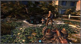 Na końcu dostępnej drogi znajdować się będzie wyrwa w ziemi - skorzystaj z niej - Akt III - Rozdział 2 | Opis przejścia Bulletstorm - Bulletstorm - poradnik do gry