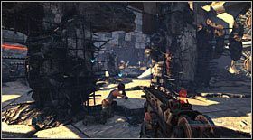 Kontynuując wyprawę wyjdziesz na zewnątrz do miejsca, gdzie zaatakuje Cię spora liczba oponentów - Akt IV - Rozdział 3 (1) | Opis przejścia Bulletstorm - Bulletstorm - poradnik do gry