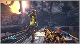 Kontynuując wyprawę dotrzesz do oświetlonej światłem słonecznym areny walki - Akt IV - Rozdział 3 (2) | Opis przejścia Bulletstorm - Bulletstorm - poradnik do gry