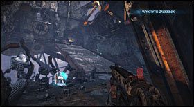 Przechodząc pomiędzy ruinami, dotrzesz do kolejnego Zasobnika - Akt IV - Rozdział 3 (2) | Opis przejścia Bulletstorm - Bulletstorm - poradnik do gry