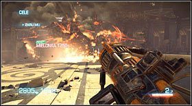 W pewnym momencie, na końcu znajdującej się przed Tobą drogi zjawi się helikopter z towarzyszącym mu mutantem sporych rozmiarów - Akt V - Rozdział 2 | Opis przejścia Bulletstorm - Bulletstorm - poradnik do gry