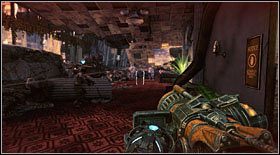 Na dole, w kolejnym korytarzu, pojawią się kolejni przeciwnicy - Akt V - Rozdział 3 (1) | Opis przejścia Bulletstorm - Bulletstorm - poradnik do gry