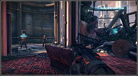 Dalsza droga prowadzić będzie w dół budynku, w kierunku windy i pierwszego Zasobnika - Akt VII - Rozdział 1 (1) | Opis przejścia Bulletstorm - Bulletstorm - poradnik do gry