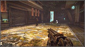 Inforobot #20: znajduje się w pierwszym pomieszczeniu, do którego trafisz od rozpoczęcia rozdziału - Inforoboty (2) | Sekrety Bulletstorm - Bulletstorm - poradnik do gry