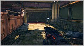 Inforobot #26: znajduje się w budynku, obok drugiego zasobnika etapu - Inforoboty (2) | Sekrety Bulletstorm - Bulletstorm - poradnik do gry