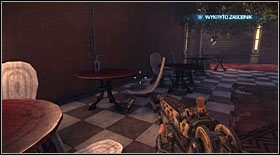 Butelka #7: kolejna stać będzie na stoliku w korytarzu zniszczonego budynku, gdzie znajdziesz inforobota i zasobnik - Butelki (1) | Sekrety Bulletstorm - Bulletstorm - poradnik do gry