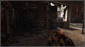 Butelka #11: pierwszą butelkę aktu trzeciego ukryta przed wyjściem z hangaru (pomiędzy drewnianymi skrzyniami, na podłodze) z łodziami - Butelki (1) | Sekrety Bulletstorm - Bulletstorm - poradnik do gry