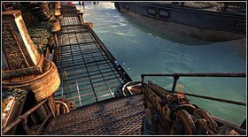 Butelka #12: kolejna butelka leży w bardzo charakterystycznym miejscu: na bocznej kładce pierwszego molo, na które trafisz podczas pokonywania tego etapu - Butelki (1) | Sekrety Bulletstorm - Bulletstorm - poradnik do gry