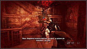 Schodzimy na dół po drabinie i przebiegamy do kolejnego pomieszczenia, ignorując latające roboty - [Trofea] cz. 10 w Killzone 3 - Killzone 3 - poradnik do gry