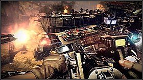 Ułamek sekundy później wysunie się kolejna trójka karabinów (bliżej środka grzbietu) - [Trofea] cz. 8 w Killzone 3 - Killzone 3 - poradnik do gry