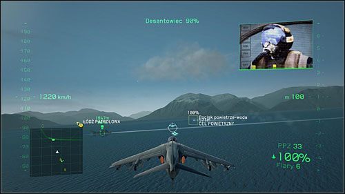 Cieśnina zablokowana jest przez pole minowe - Desant amfibii | Opis przejścia Tom Clancys HAWX 2 - Tom Clancys H.A.W.X. 2 - poradnik do gry