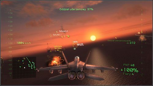 Zwróć uwagę, że Twój samolot przenosi także broń powietrze-ziemia (oznaczone jako PPZ) - Platformy wiertnicze | Opis przejścia Tom Clancys HAWX 2 - Tom Clancys H.A.W.X. 2 - poradnik do gry