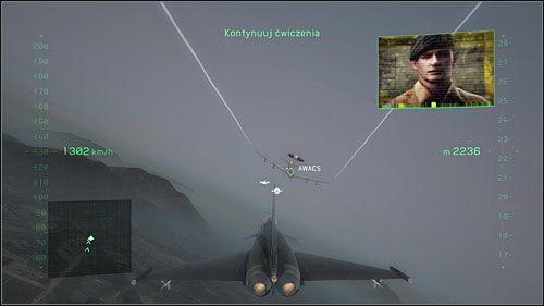 Kolejną częścią lotu jest szkolenie z obsługi rakiet na podczerwień - Dzień treningu | Opis przejścia Tom Clancys HAWX 2 - Tom Clancys H.A.W.X. 2 - poradnik do gry