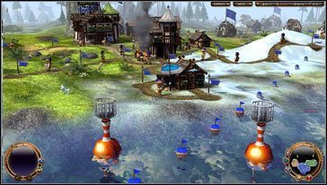 Na głównym lądzie, w naszym bezpośrednim zasięgu, znajduje się sporo terenu pod rozbudowę i niewielka ilość surowców kopalnych - Misja 11- Wyrok | Opis przejścia | The Settlers Narodziny kultur - The Settlers: Narodziny kultur - poradnik do gry