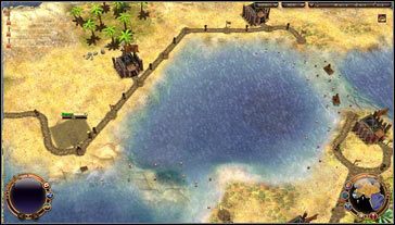 Zachodnia wyprawa [M05 punkt 2] doprowadzi nas na tereny bogate w węgiel, żelazo, złoto [M05 punkt 6], sól i granit - Misja 5- Skarabeusz | Opis przejścia | The Settlers Narodziny kultur - The Settlers: Narodziny kultur - poradnik do gry