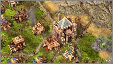 Ekspansja na terenie dużej wyspy ujawni, że nie jesteśmy na niej sami, na wschodzie i zachodzie znajdują się dwa plemiona Egipcjan [M03 punkt 5 i 6] - Misja 3- Smacznego | Opis przejścia | The Settlers Narodziny kultur - The Settlers: Narodziny kultur - poradnik do gry