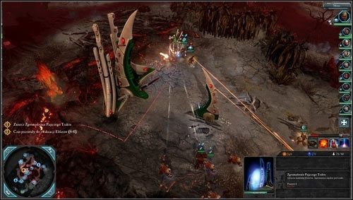 Budynek Rady Pajęczego traktu [MD05 punkt 15] broniony jest przez kilka maszyn ciężko opancerzonych oraz kilka oddziałów piechoty - 5 - Tajfun Primaris - Góra Siccaris - Misje opcjonalne - Warhammer 40,000: Dawn of War II - Retribution - poradnik do gry