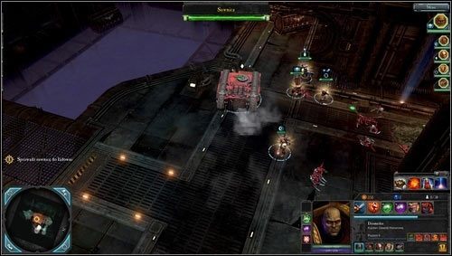 Misję rozpoczynamy z wybranym przez nas oddziałem oraz jednostką transportową [MD04 punkt 1], którą mamy eskortować do ładowni statku [MD04 punkt 4] - 4 - Sąd Zgnilizny - Ładownia objęta kwarantanną - Misje opcjonalne - Warhammer 40,000: Dawn of War II - Retribution - poradnik do gry