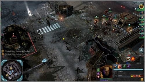 Po wzmocnieniu naszych oddziałów możemy ruszyć na pierwszy węzeł zasilający [MD03 punkt 7], po drodze zajmiemy punkt rekwizycyjny [MD03 punkt 6], za którym czeka na nas spora liczba piechoty oraz ufortyfikowany budynek - 3 - Meridian - Iglica Golghota - Misje opcjonalne - Warhammer 40,000: Dawn of War II - Retribution - poradnik do gry