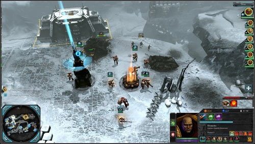 Naszym kolejnym celem stanie się przejęcie węzła zaopatrzenia i punktu rekwizycyjnego [MD02 punkt 10], spowoduje to odpalenie kolejnej zasadzki i czołgi wroga wyjadą przeciwko nam, jak poprzednio wprost z podziemi - 2 - Aurelia - Zakonna Forteca Selenon - Misje opcjonalne - Warhammer 40,000: Dawn of War II - Retribution - poradnik do gry