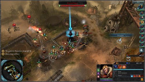 Po upływie czasu otrzymanego na przygotowania, wróg zaatakuje nas sporą liczbą oddziałów - 1 - Calderis - Rzeka Krwi - Misje opcjonalne - Warhammer 40,000: Dawn of War II - Retribution - poradnik do gry